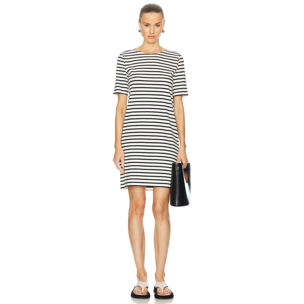 Kule Navy & Cream Striped 100% Cotton The Tee Dress Revolve Mini Women's XS